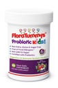 FloraTummys Kids Chewable Probiotic Prebiotics: Non- Dairy, Gluten & Sugar- Free, Peanut & Soy Free, Non- GMO, Tested & Free of Food Allergens, Vegan, Kosher, Berry Flavor (1 flaske)
