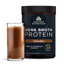 Ancient Nutrition Protein Powder Lavet af Real Bone Broth, Chokolade, 20g Protein Per Serving, 20 Serving Tub, Gluten Free Hydrolyzed Collagen Peptider Supplement, Great in Protein Shakes