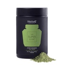 WelleCo The Super Elixir Daily Green Powder, Probiotic Drink Mix med Whole Foods, Gluten Free, Vegan Gut Health Powder, Energy, Immunity, Sund Hud, Hår & Nails (Jar, Pineapple & Lime Jar)
