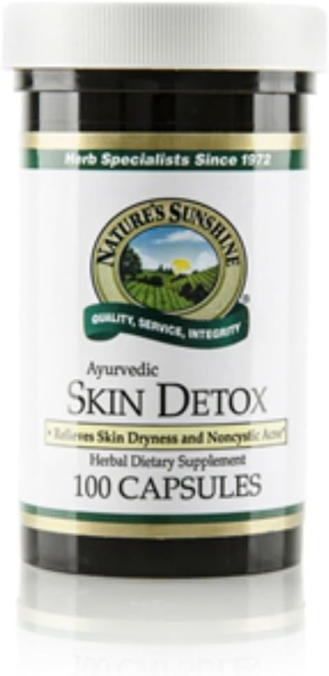 Nature 's Sunshine Skin Detox (100 kapsler), Indeholder urter Traditionelt anvendes til hud sundhed støtte