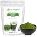 Z Naturlige fødevarer Økologisk hvedegræs Juice Powder - Superfood til sund aldring og fordøjelse - Non-GMO, Vegan, Kosher - Perfekt til safter, Yogurts & Smoothies - Wheatgrass Juice Powder Bliss, 1 LB