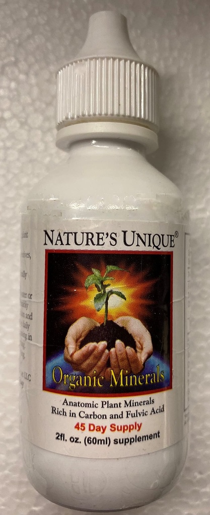 Organic Minerals with Fulvic Acid against 124; Nature Unique Measures 124; All Natural Measures 124; 2 oz.