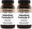 Dr. Schulzes intestinale formel # 1 - tarmbevægelse supplement til kolon sundhedsstøtte - bloating & constipation Aid - intestinal rense - All- Natural - Plant- baseret - Vegan - 90 Greve (2 Pack)