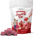 BariatricPal Sugar- Free Calcium Citrate Soft Chews ttesmå 124; 500mg med D-vitamin & probiotika; 124; Strawberry Twist; 124; 90 Greve (1 måned Tilgang)
