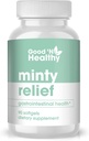 God 'N Sund Minty Relief Pebermynte Oil Softgels, tillæg for naturlige fordøjelseskomfort, 3 måneders forsyning