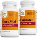 Terry naturligt CuraMed + Clinical OPC - Curcumin Supplement med franske Grape Seed Extract - Brain, Prostate & Lever Health Support - Supplement med Ar- Turmerone - 60 Softgels (2 Pack)
