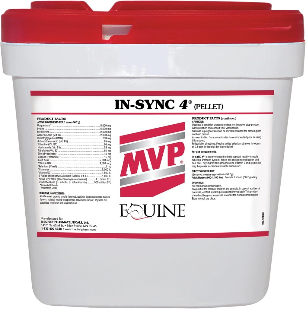 MVP in- Sync (24lb) med naturlige vitamin E for muskel sundhed / inddrivelse i heste...