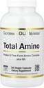 California Gold Nutrition Total Amino with Vitamin B-6, and 20 Amino Acid Blend, 240 Veggie Capsules