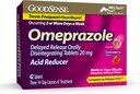 GoodSense Omeprazol Forsinket udgivelse Oralt opløses tabletter 20 mg, Jordbær flavor, Opløs tabletter, Treatings Hyppig hjerterytme, Syre Reducer, Heartburn Medicin, 42 tabletter