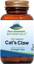 Pure Mountain Botanicals Cat 's Claw Capsules - 90 Kosher Vegan Caps med 1000mg Peruvian Cats Claw Uncaria Tomentosa Herbal supplement