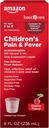 Basal Care Children 's Pain and Fever, Acetaminophen 160 mg per 5 mL Oral Suspension, Farvefri Cherry Flavor, Feber Reducer og Smerte Reliever for Hovedpine, Sore Hals og Tandpine, 8 fl oz