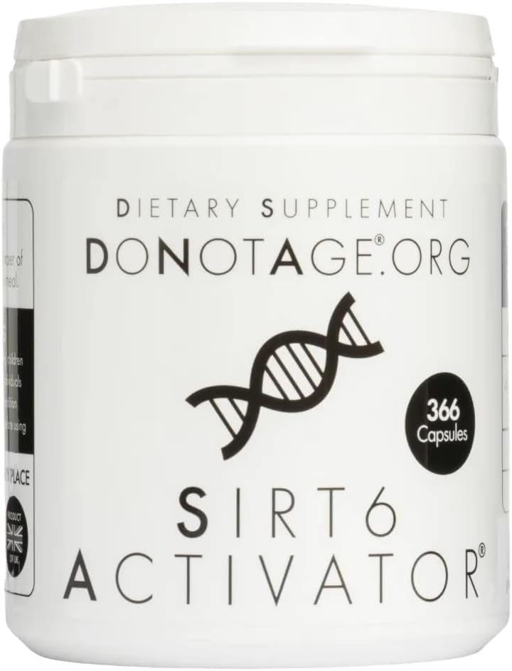 Må ikke alder SIRT6 Activator ® 366 Kapsler - All- Natural Seaweed Afledt til DNA Reparation, Telomere Beskyttelse, Genomisk Stabilitet & Inflammation Reduktion