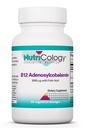 Nutricology B12 Adenosylcobalamin Supplement - med folinsyre, vitamin B12 3000 mcg, Folate, Pure B12, Vegetarisk Lozenges - 60 Greve