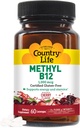 Country Life Methyl B- 12 kapsler, 1000 Mcg, 60 Greve