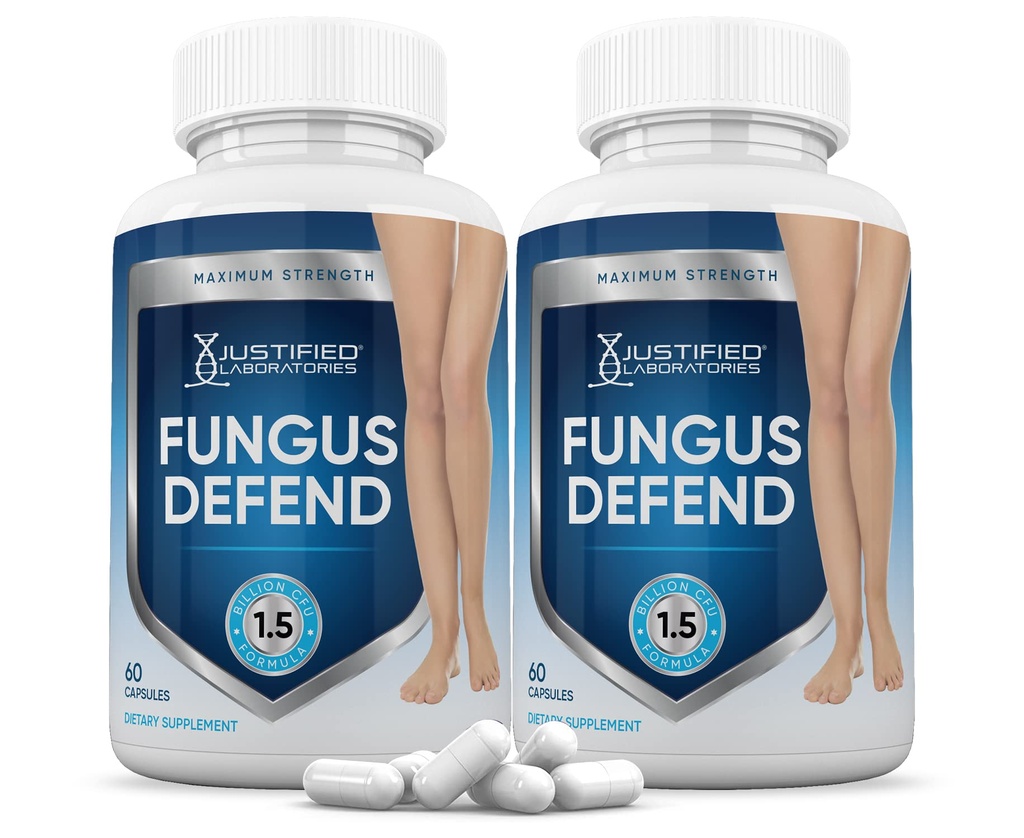 Fritaget Laboratorier (2 Pack) Svampe Defend Pills 1,5 Millioner CFU Probiotiske 120 Kapsler