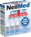 NeilMed NasaMist Isotonic Saline Spray. Soothe, Moisturize og Rense Brug specielt designet tip. 177ml. Indeholder 3 NasaMist beholdere