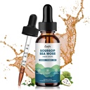 Soursop Graviola Liquid Drop, Soursop blade Uddrag med Sea Moss & Turmerisk, Graviola Soursop Bitters Liquid for Cell Support & Regeneration, Lever, Slap af, immun og antioxidant Support, 1 Fl Oz