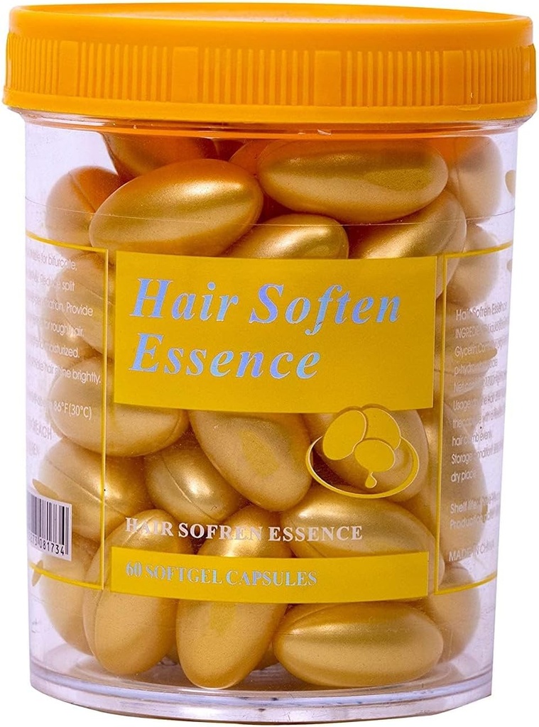 Vitamin- e hårkapsler til hårfald, skade reparation, anti-skæl, skinnende - 60 kapsler