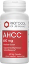Protokol AHCC 600 mg - Lever- og immunsupporttillæg med Beta- glucan * - May Aid Cellular Health & Stress * - Vegan, Dairy Free & Nut Free - 60 Veg Caps