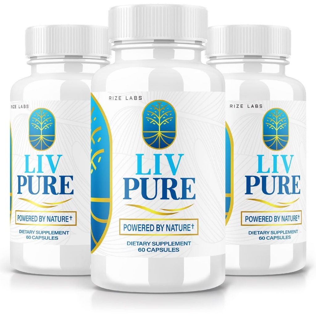 rize laboratorier - LivPure drevet af naturen - Advanced Formel - Pure Support Kosttilskud til Lever Support, Ekstra Styrke, Vegan, Leverfunktionspiller (180 kapsler)