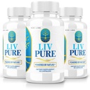 rize laboratorier - LivPure drevet af naturen - Advanced Formel - Pure Support Kosttilskud til Lever Support, Ekstra Styrke, Vegan, Leverfunktionspiller (180 kapsler)