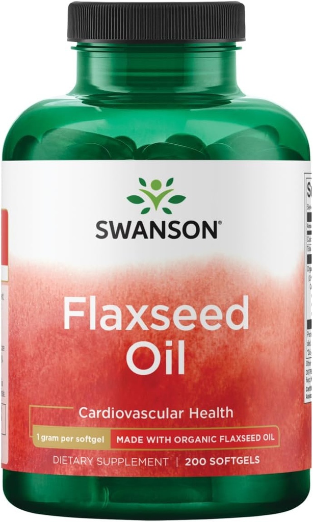 Swanson Flaxseed Oil (Omegatru) 1000 Milligram 200 Sgels