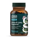 Gaia urter Sinus & Lung Supreme - Lung Support for Respiratory Health - Sinus Support -Vegan, Gluten- Free & Dairy Free - Plantbaseret formel - 60 kapsler