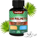 Saw Palmetto Supplement, Saw Palmetto Extract 750mg, with Lycopene, Pumpkin Seed Powder, for mænd og kvinder, non-GMO 'er & gluten, Vegan, 90 Count Capsules