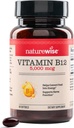 NatureWise Vitamin B12 5000 mcg - Ekstra styrke - Supplement til støtte energi niveauer, mental Klarhed, nervesystem sundhed - Easy- to- Swallow, Soy og Gluten- Gratis, non-GMO - 60 Softgels