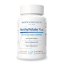 Bioetik Forskning METHYLFOLAT Plus ™ Methylfolfolat, Bioactive Folate + B12, Understøtter kardiovaskulær sundhed, føtal udvikling, nervesundhed, metylering support, homocystein niveauer. 120 tabletter