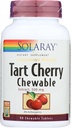SOLARAY Garanteret Potency Tart Cherry Fruit Extract, Chewable, Cherry (Btl- Plastic) 500mg