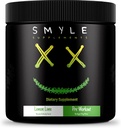 Smyle USA Pre- Workout Powder Lemon Lime - Pre Workout Energy med 400mg Alpha GPC + 167mg Koffein og 1667mg Beta- Alanine Performance Blend Name 124; 30 Serveringer