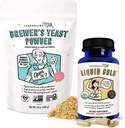 Legendairy Milk Liquid Gold + Brewer 's Gær, Amning Kosttilskud til Milk Supply - Amning Support til Brystmælk Produktion - Fenugreek- Free, Non- GMO,