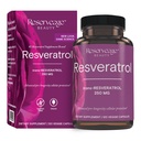 Reserveage Skønhed, Resveratrol 250 mg, Antioxidant supplement til hjerte og cellulær sundhed, understøtter sund aldring og immunsystem, Paleo, Keto, 120 kapsler