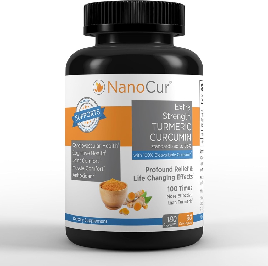 Gurkemeje - 100x mere aktiv end gurkemeje, 170% mere aktiv end Curcumin + sort peber ekstrakt. Joint Support, Relief, og Energi Du vil føle. Organisk Curcumin / Plantbaseret Carrier.