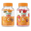 Lifeable D-vitamin Kids + C-vitamin Kids, Gummies Bundle - Great Tasting, Vitamin Supplement, Gluten Free, GMO Free, Chewable Gummy