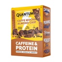Quantum Energy Square: Energibar med koffein & 10g protein. Lækker sund snack på farten. (Vegansk, Glutenfri, Soy- fri, Dairy- fri) (Caff Mocha Almond Chip)