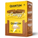Quantum Energy Square: Energibar med koffein & 10g protein. Lækker sund snack på farten. (Vegansk, Glutenfri, Soy- fri, Dairy- fri) (Caff Mocha Almond Chip)