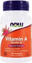 Now Foods - Vitamin A 25000 IE - 100 Softgels