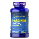 Puritans Pride L- arinine 1000mg, Kosttilskud understøtter nitrogenoxidniveauer og hjerte og kredsløbsvarme, 100 dages forsyning, 100 tabletter