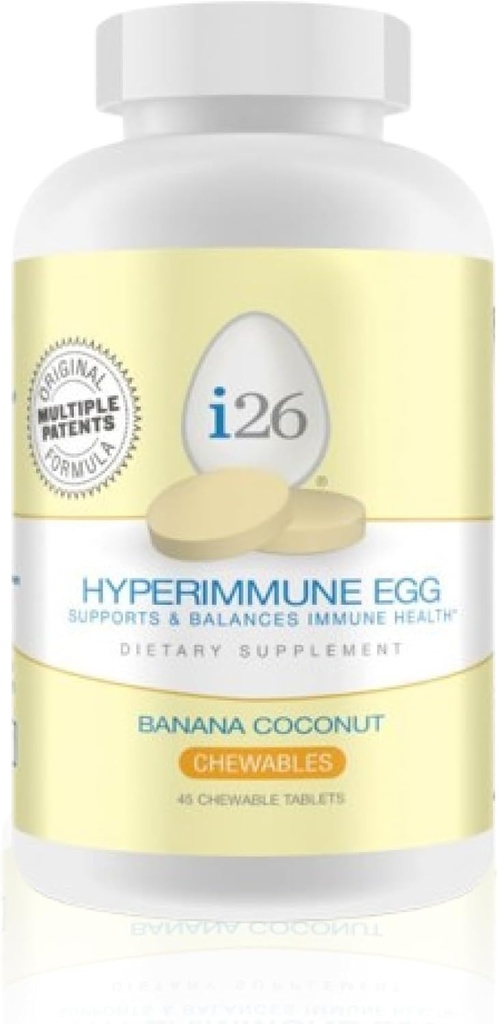 Youngevity i26 Hyperimmun Egg Beeg 124; IgY Max Banana Kokosmel Chewable