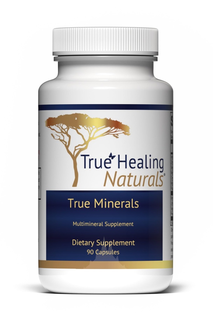 True Healing Naturals - True Minerals Supplement, fremmer Gut & Heart Health, 90 vegetariske kapsler