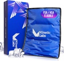 Kinetic Labs Genbrugelig Ice Pack til skader - Stor Ice Pack til Rygsmerter Relief (11x14.5) - Stor Ice Gel Pack til Tilbage, Knee, Skulder, Hip