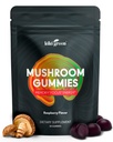 KIKI Green Mushroom Gummies med Lion 's Mane og 9 Adaptogen Superfoods Blend - Chaga, Red Reishi, Cordyceps, Shiitake, Black Fungus Buddy 124; 60 Greve, 10: 1 Uddrag