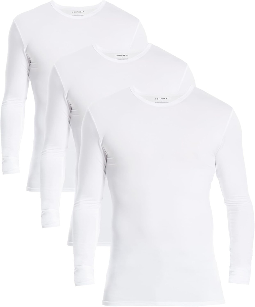 Komfus mænds 3-Pack Termisk undertøj lange ærme Base Layer
