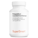 Supersmart - Polypodium Leucotomos Extract 1000 mg per dag (PLE Supplement) - Hudbeskyttelse & Sundhed - Antioxidant Formel - Fern Extract Dex124; Non- GMO & Gluten Free - 90 Vegetariske kapsler