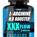 L Arginin nitrogenoxid Kosttilskud til mænd - Happy Wife, Happy Nights Hjælp øge blodgennemstrømningen, Muskelpumpe Pre Workout, Mandlig Endurance w / Tribulus - 2 Mons
