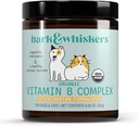 Bark & Whiskers Organic Vitamin B Complex, 0,85 Oz. (24 g), 60 Scoops, Understøtter en sund nervesystem & Endurance, Veterinarian Formuleret, Non- GMO, Certified USDA Organic, Dr. Mercola