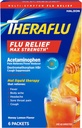 Theraflu Max Strength Daytime Flu- medicin til flu- symptomlindring med Acetaminophen og Dextromethorphan HBr, Honey Lemon Flavored - 6 Powder Pakninger