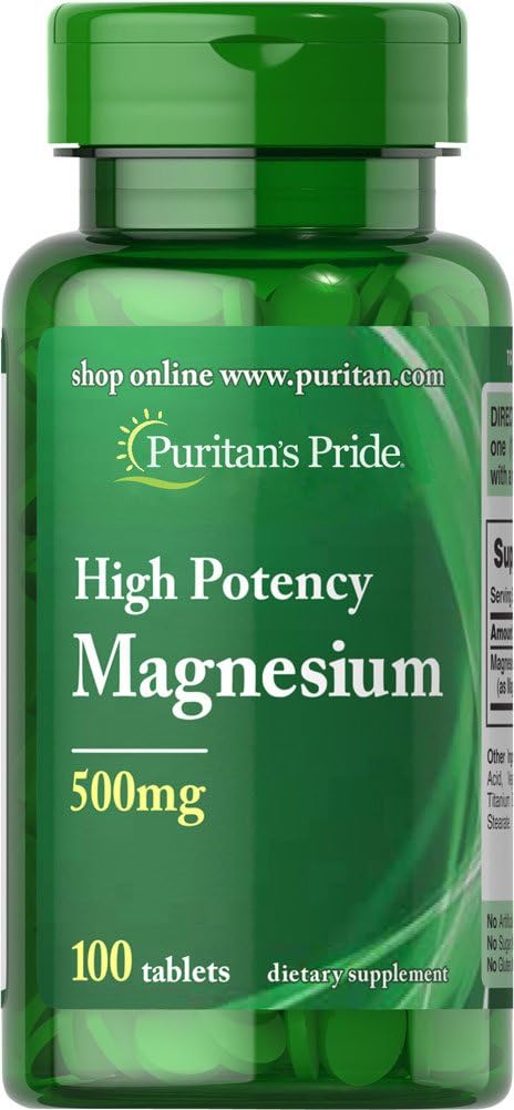Puritans pride Magnesium, 500 mg, 100 greve